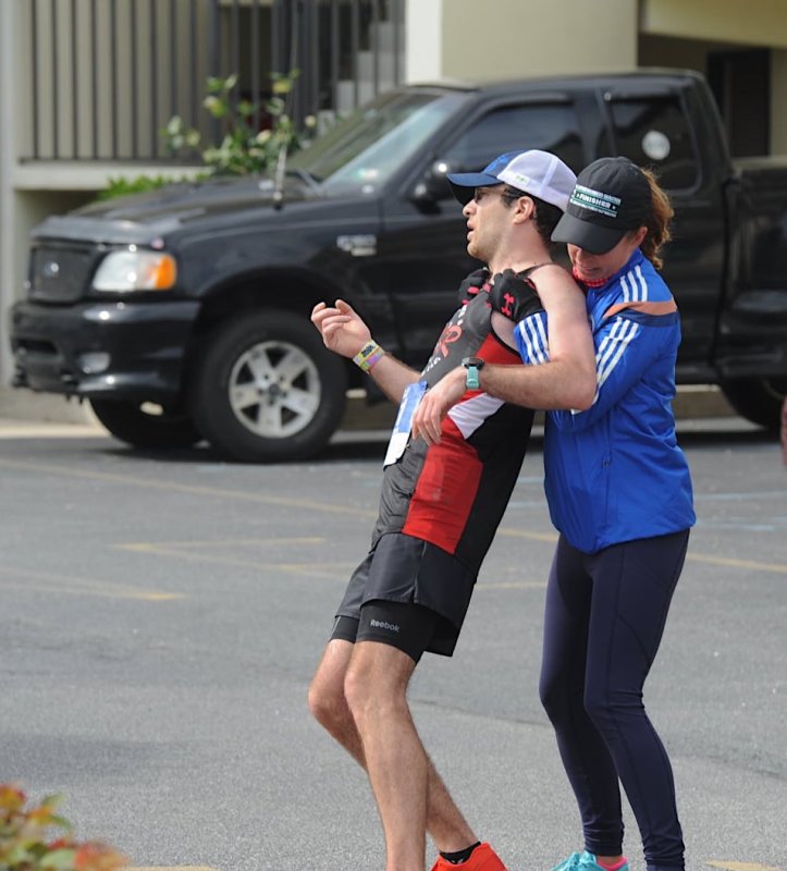 Sub-three-hour marathoner collapses a mile from finish line at the Coastal Delaware race in 2017. DAVE FREDERICK PHOTO